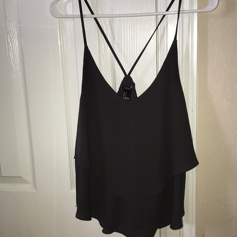 Forever 21 dark gray tank top
